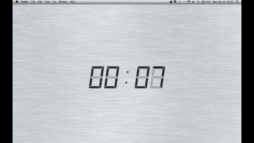 big clock on mac screen
